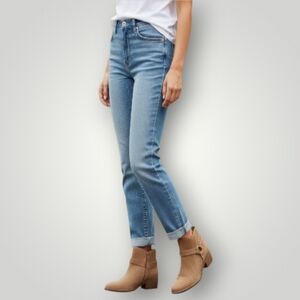 House of Harlow 1960 Altossa Leather Ankle Boots Women’s 7.5M Beachwood Tan Sued